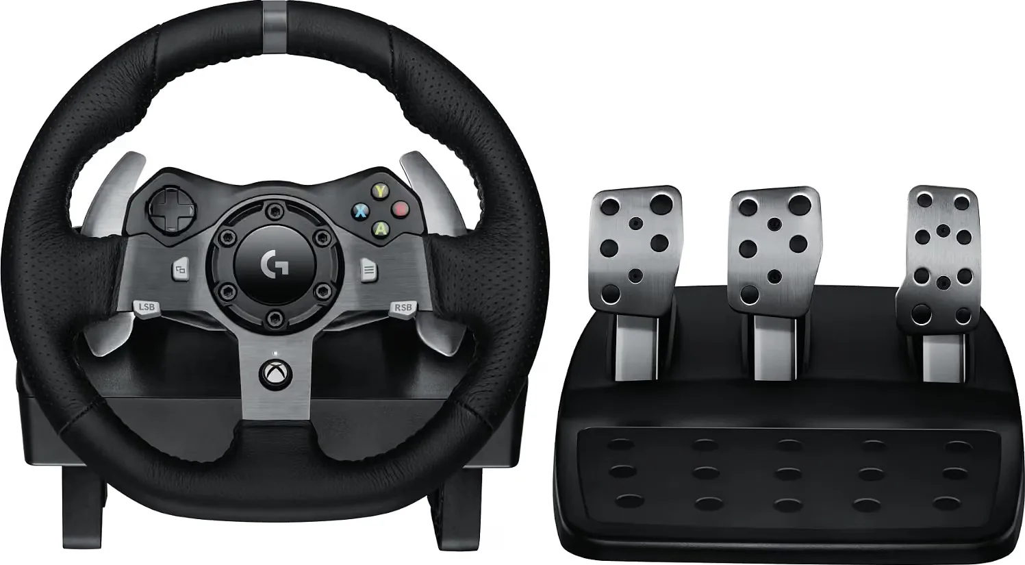 Logitech G920 fixado na mesa