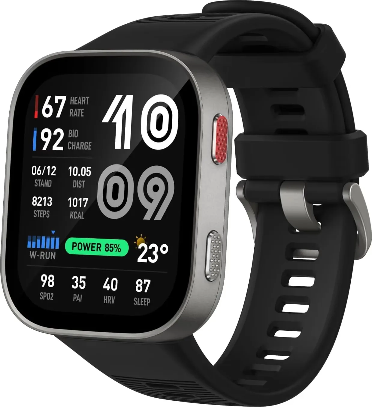 Tela do Amazfit Bip Max em destaque
