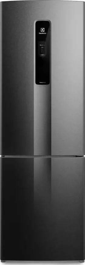 Interno da geladeira electrolux ib6b com prateleiras
